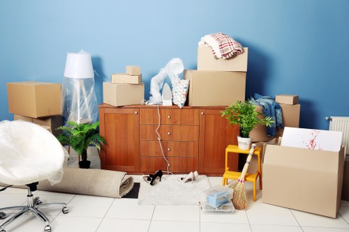 Moving van team preparing items safely for a Twickenham relocation