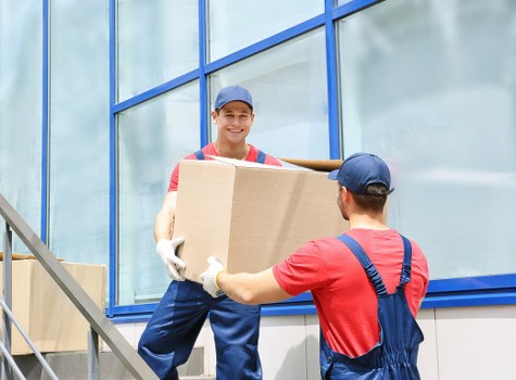 Removals van helping with a local move in Twickenham