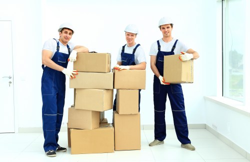 Commercial moving team planning an office relocation in Twickenham