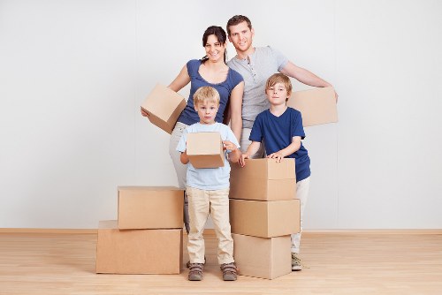 House removal team planning a move in Twickenham street