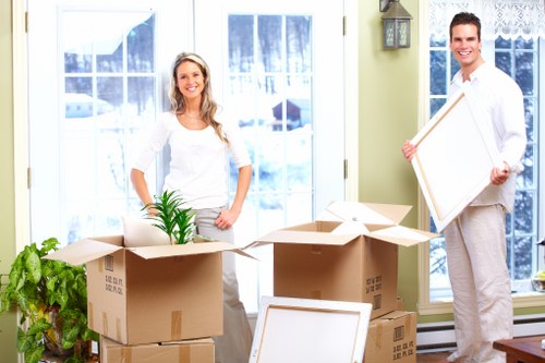 Packing and transporting office equipment for a Twickenham relocation